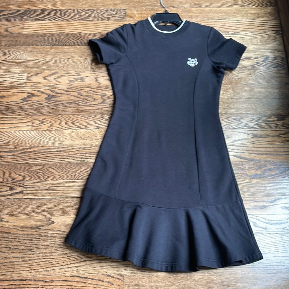 Kenzo Black Short Sleeve Dress